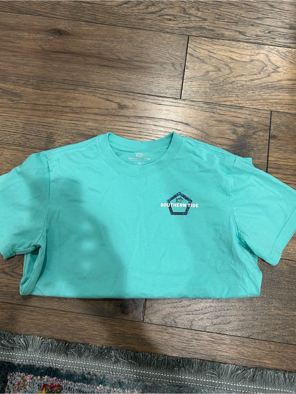 Southern Tide Kids Short Sleeve Tee in Aqua Blue